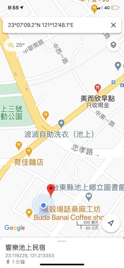 響樂池上電梯民宿1663 Chishang Music Guesthouse מראה חיצוני תמונה